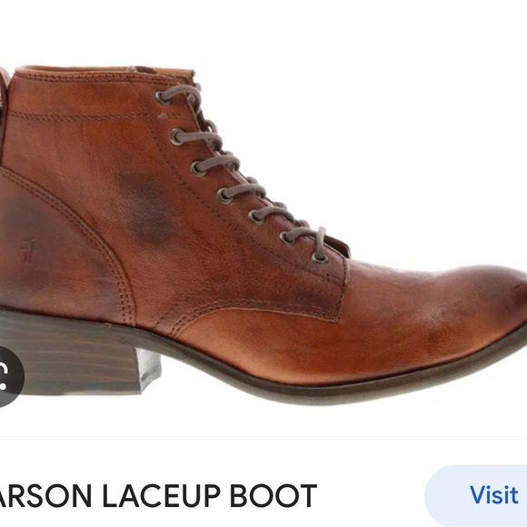 Frye Carson cognac leather boots - Picture 2 of 4